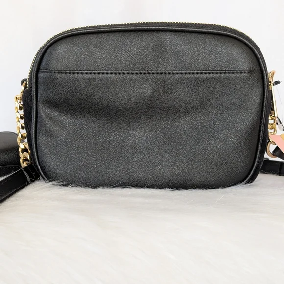 Juicy Couture Black Velvet Bow Crossbody Bag - Picture 10 of 13